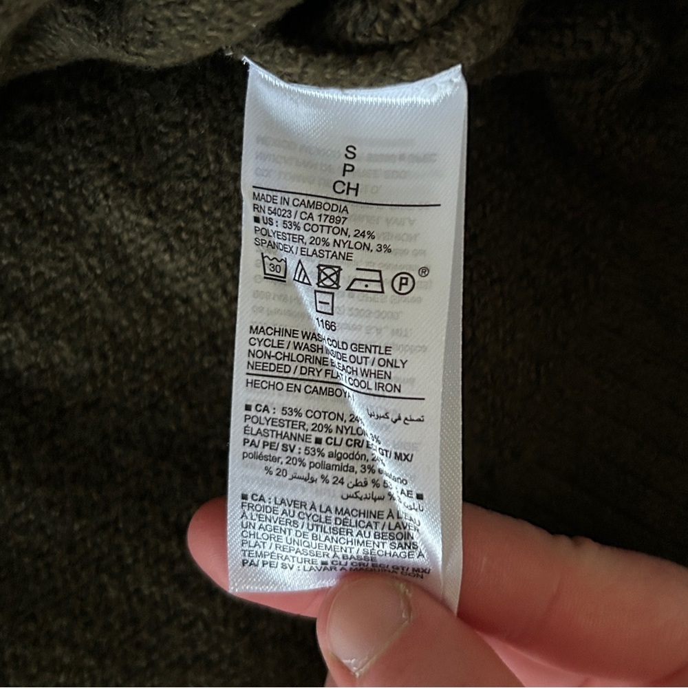 Old Navy Olive Green V-Neck SoSoft Sweater Dress - Picture 3 of 7